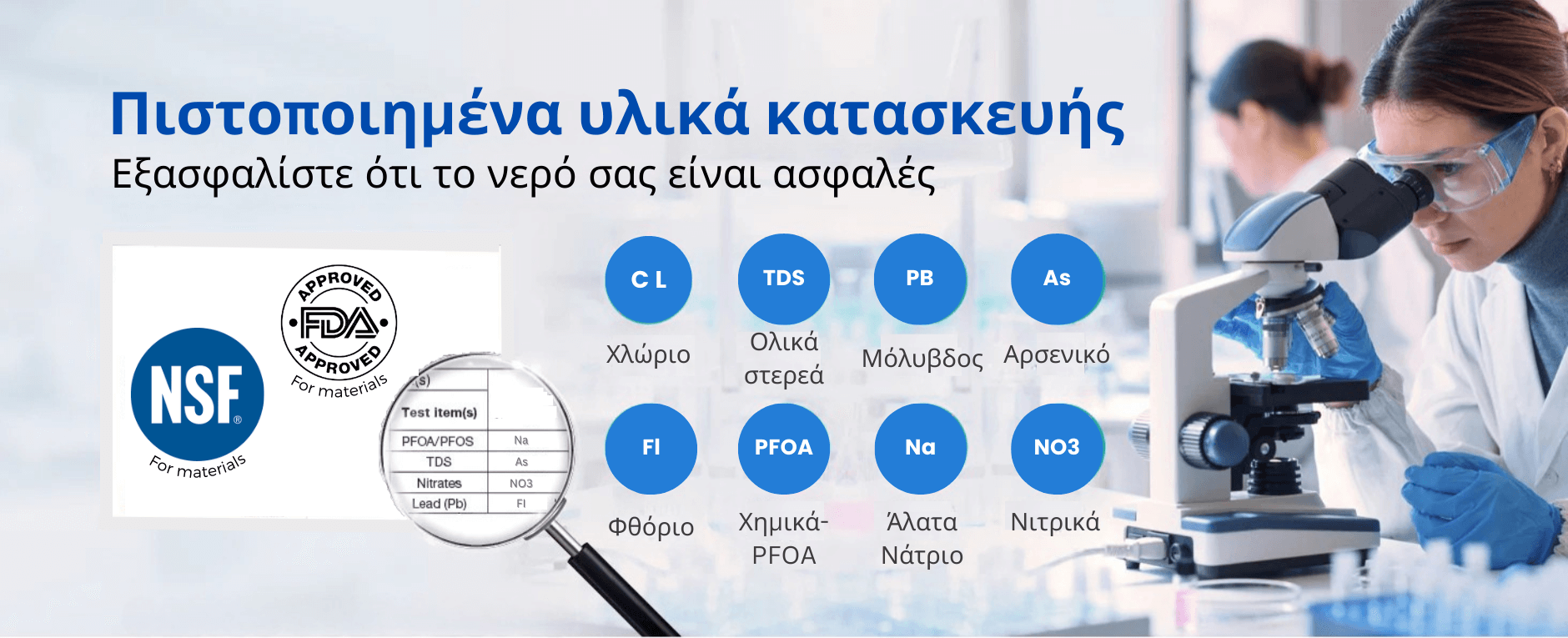 πιστοποιημενα φιλτρα νερου ecofilter αντιστροφης ώσμωσης